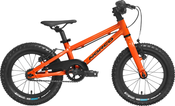 Norco Storm 16 SS Single Speed Kids Bike, 16-inch Wheels, Orange/Black